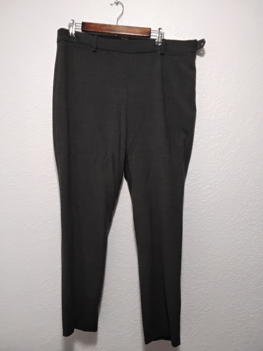 Talbots Cjatham Size 14 Straight Leg Dress Pants in Charcoal